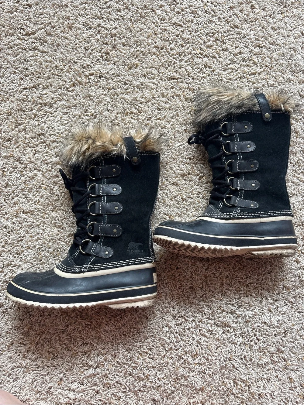 Sorel Joan of Arctic Boots Black Sz 7